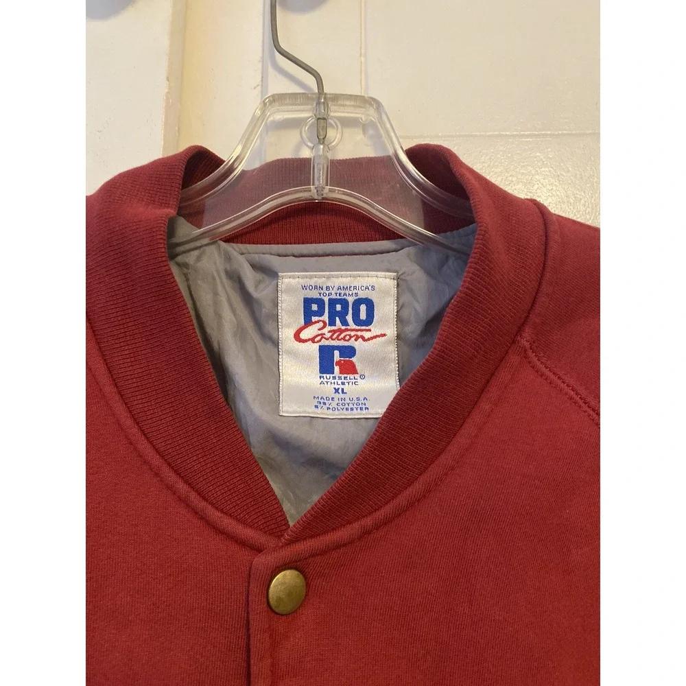 Russell Athletic XL Vintage Russell Athletic Pro Cotton Button Jacket RARE USA